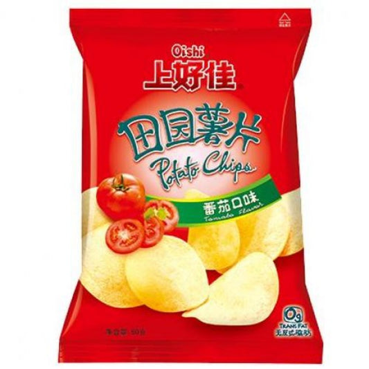 Kína OISHI Shanhaojia Burgonya chips Paradicsom íz 50g