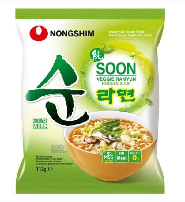 NONGSHIM zöldség instant tészta  leves (vegán)112g