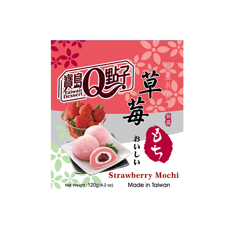 Q brand TW Mochi Strawberry 120g