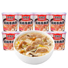 HaiFuSheng finom pörkölt marhahús zabkása instant 38g