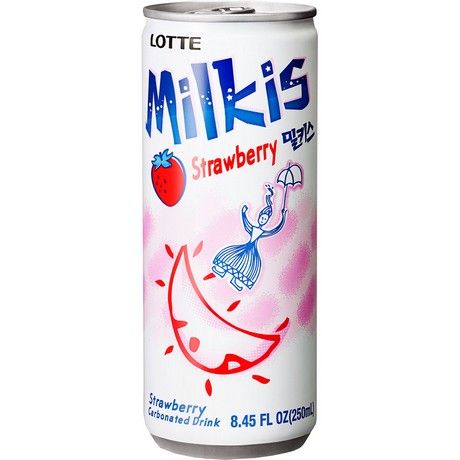 LOTTE Milkis üdítő epres tégely 250ml