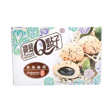 Q brand Idea japán stílusú mochi (szezám) 210g