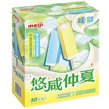 Meiji sós déli fagylalt (lime és nyers kókusz) 480g 10 db