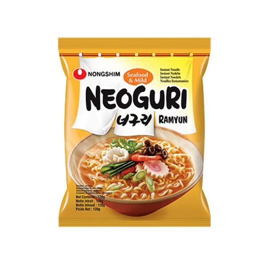 NONGSHIM instant tészta tenger gyümölcsei ízű enyhén fűszeres 120g