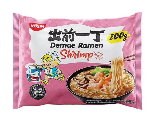 NISSIN Garnéla ízű instant tészta 100g（BBD：2025.04）