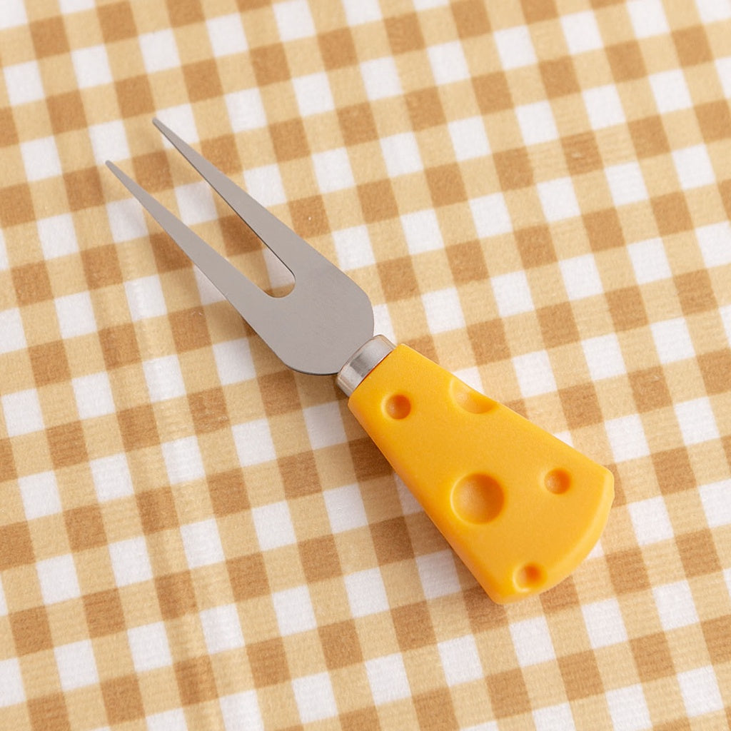 Cheese-shaped cutlery (Knife, fork and spoon) set