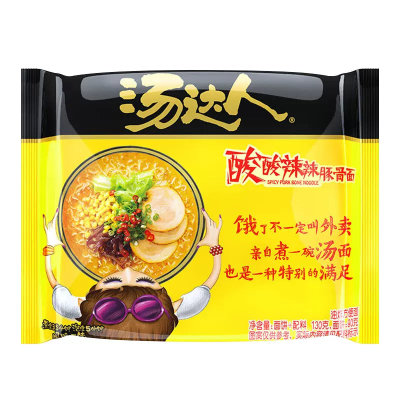 TANG DAREN Spicy and sour pork bone instant noodles 125g