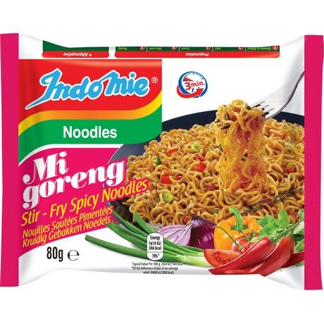 INDOMIE Instant Tészta Mi Goreng Pedas80g（  Noodles Mi ）