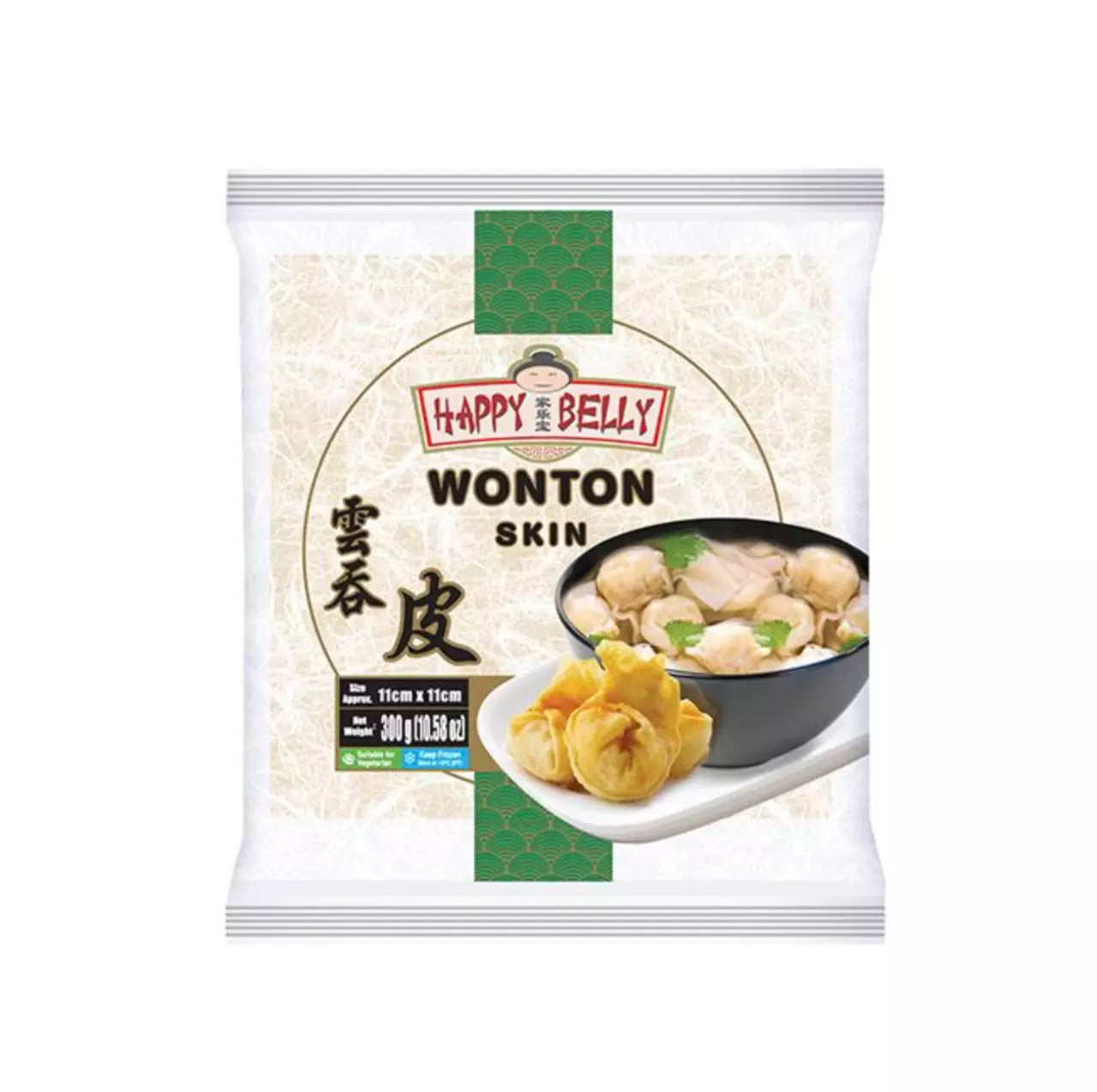 HAPPY BELLY Wonton Skin 300g