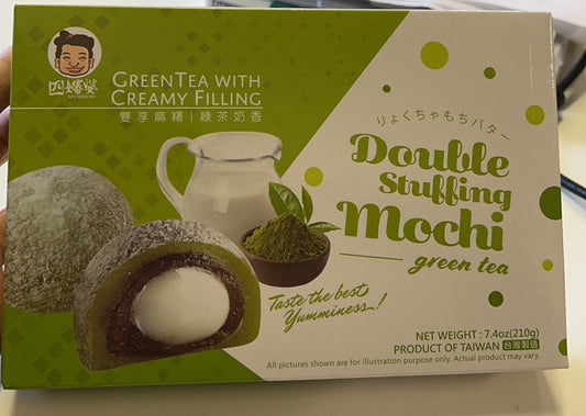 SZU SHEN PO stílusú dupla töltött matcha tejes mochi 210g