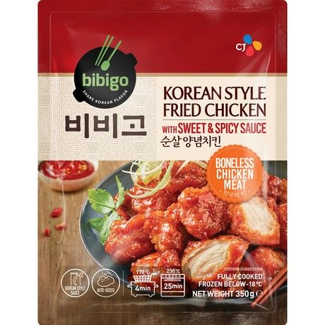 BIBIGO quick-frozen Korean chicken sweet and spicy 350g