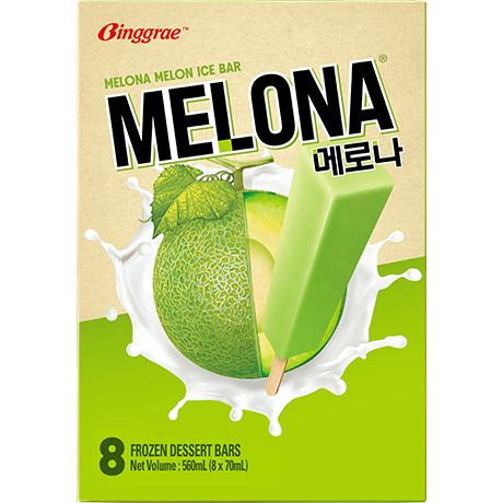 BINGGRAE  Melona Ice Bar Melon 8*70ML