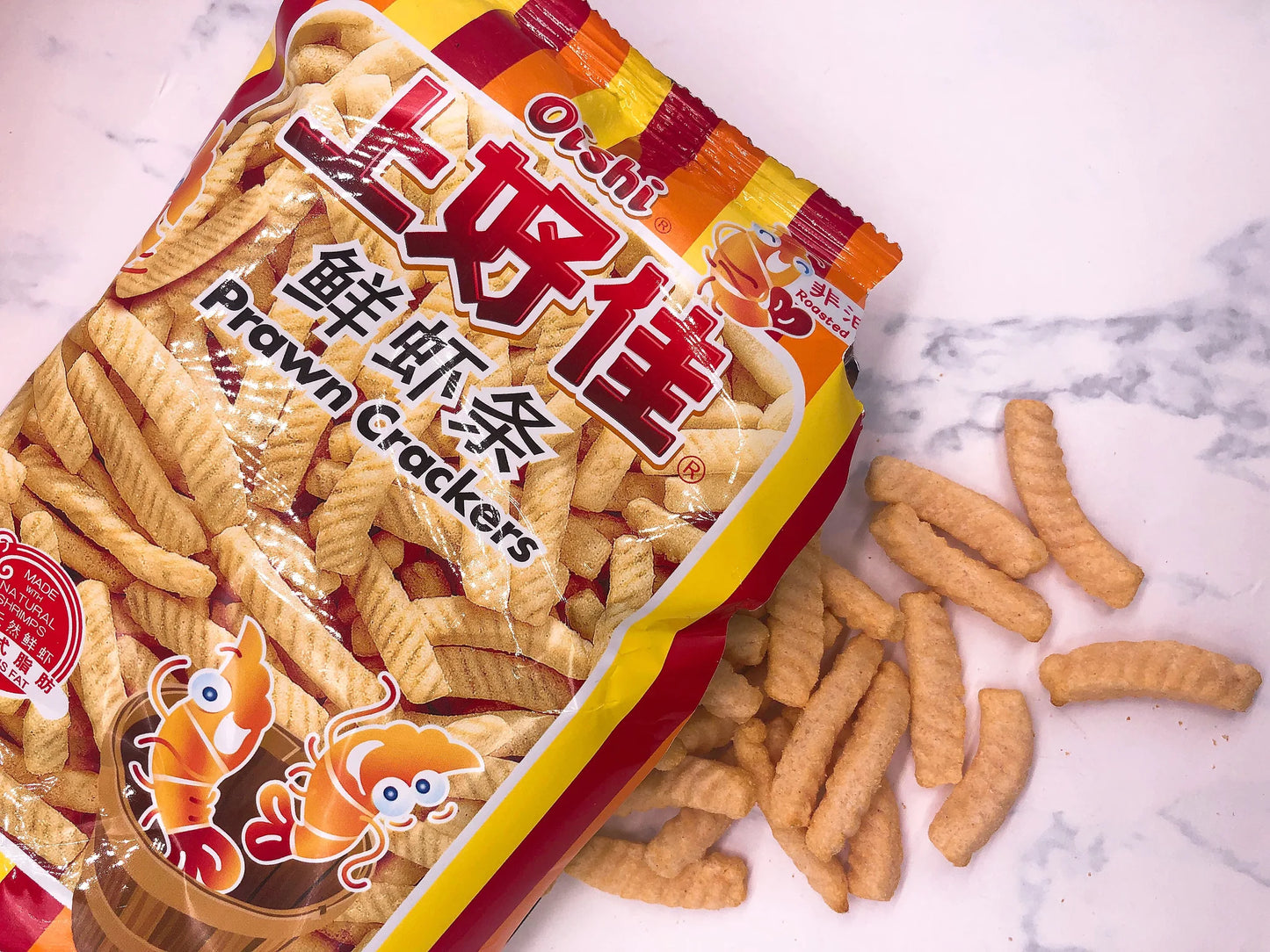 Oishi shanghaojia garnélarákos chips 40g