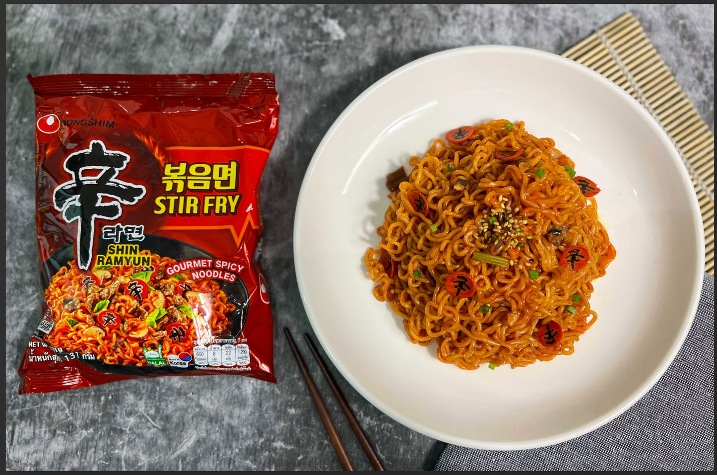 NONGSHM Ramen Shin stir fry instant Tészta 130g