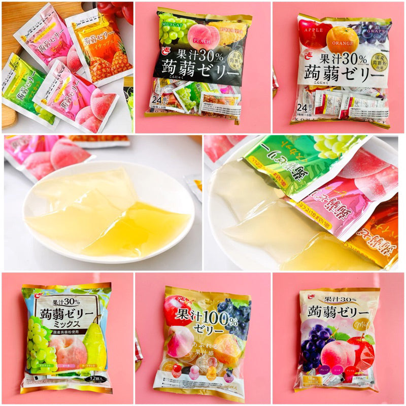 Japanese-style peach, pineapple, grape jelly 480g