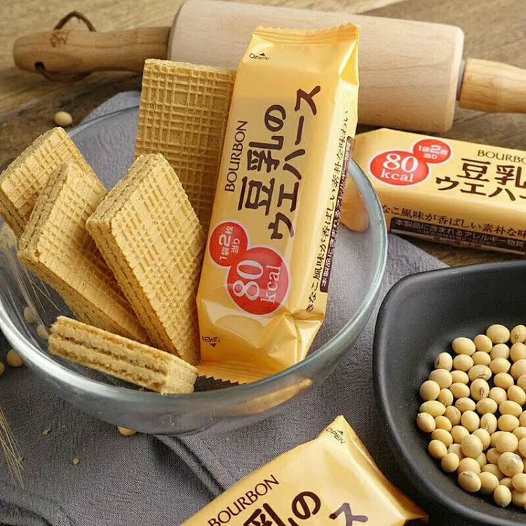 日本豆浆味威化饼干112g