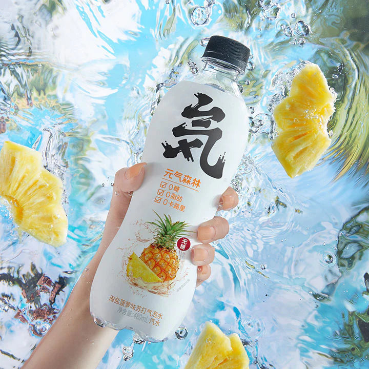 Genki Forest Chinese Carbonated water (pineapple and sea salt) 480 ml