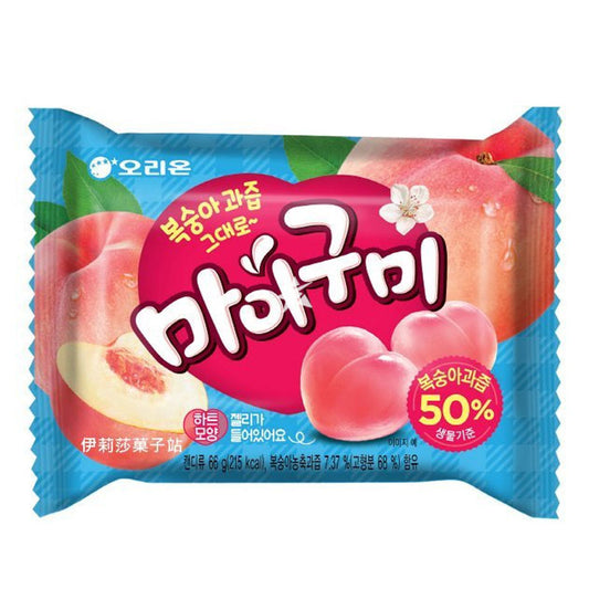 ORION gummy peach flavor 66g