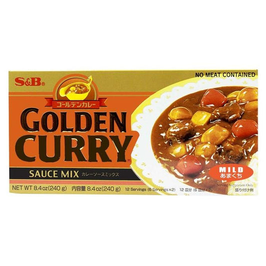 Japan S&B Gold Medal Curry Cube Slightly Spicy 220g