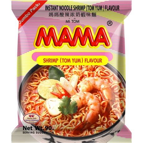 MAMA Thai instant tészta csípős-savanyú garnélaízű